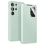 Avizar Étui pour Galaxy S26 Ultra avec Fenêtre Smart View et Porte-carte Vert foncé Avizar Étui pour Galaxy S26 Ultra avec Fenêtre Smart View et Porte-carte Vert foncé