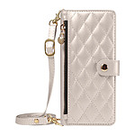 Avizar Étui Bandoulière pour Galaxy S26 Ultra avec Pochette Zippée et Support Vidéo Blanc