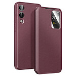 Avizar Étui pour Galaxy S25 Edge avec Fenêtre Smart View et Porte-carte Bordeaux Avizar Étui pour Galaxy S25 Edge avec Fenêtre Smart View et Porte-carte Bordeaux