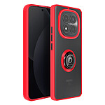 Avizar Coque pour Redmi Note 15 Pro 4G avec Anneau Magnétique Finition Givrée Rouge