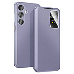 Avizar Étui pour Galaxy A37 avec Fenêtre Smart View et Porte-carte Gris lavande