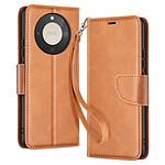 Avizar Étui Portefeuille pour Honor Magic 8 Lite Style Rétro avec Support Marron clair