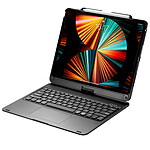 URBAN FACTORY Étui 2-en-1 pour iPad Pro 12.9" 3G et 4G avec Clavier Bluetooth Noir