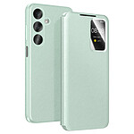 Avizar Étui pour Galaxy A37 avec Fenêtre Smart View et Porte-carte Vert