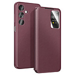 Avizar Étui pour Galaxy A37 avec Fenêtre Smart View et Porte-carte Bordeaux Avizar Étui pour Galaxy A37 avec Fenêtre Smart View et Porte-carte Bordeaux