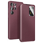 Avizar Étui pour Galaxy S26 Ultra avec Fenêtre Smart View et Porte-carte Bordeaux Avizar Étui pour Galaxy S26 Ultra avec Fenêtre Smart View et Porte-carte Bordeaux