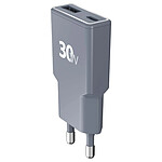 Force Power Chargeur USB-C / USB-A 30W Power Delivery UltraGaN Rapide Gris