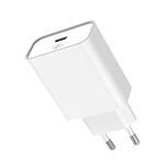 Force Power Chargeur Secteur USB-C Compatible Power Delivery 45W / PPS / QC 4.0 Compacte Blanc