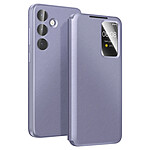 Avizar Étui pour Galaxy S25 FE avec Fenêtre Smart View et Porte-carte Gris