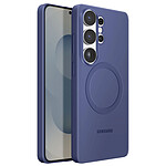 Samsung Coque MagSafe pour Galaxy S26 Ultra Série Silicone Magnet Cover Antichoc Bleu nuit