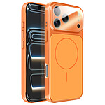Avizar Coque MagSafe pour iPhone 17 Pro Rigide avec Verre Protection Caméra Orange
