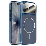 Avizar Coque MagSafe pour iPhone 17 Rigide avec Verre Protection Caméra Bleu nuit