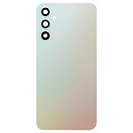 Clappio Cache Batterie de Remplacement pour Galaxy A34 5G avec Découpes Module Caméra Argent