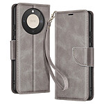 Avizar Étui Portefeuille pour Honor Magic 8 Lite Style Rétro avec Support Gris