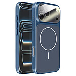 Avizar Coque MagSafe pour iPhone 17 Pro Rigide avec Verre Protection Caméra Bleu nuit