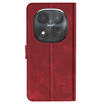 Avizar Étui Portefeuille pour Redmi Note 15 Pro Plus 5G avec Porte-Cartes et Support Rouge