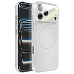 Avizar Coque MagSafe pour iPhone 17 Pro Rigide avec Verre Protection Caméra Argent