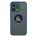 Avizar Coque pour Oppo Reno 14 avec Support Anneau et Fixation Magnétique Bleu