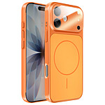 Avizar Coque MagSafe pour iPhone 17 Rigide avec Verre Protection Caméra Orange