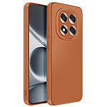 Avizar Coque pour Xiaomi Redmi Note 15 Pro 5G en Silicone avec Bord Caméra Surélevé Marron