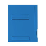FAST Lot de 50 Sous Dossiers 2 Rabats A4 Kraft 180g A4 BLEU VIF
