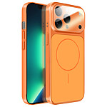 Avizar Coque pour iPhone 13 Pro Max Compatible MagSafe Finition AG Glass Mate Orange Avizar Coque pour iPhone 13 Pro Max Compatible MagSafe Finition AG Glass Mate Orange