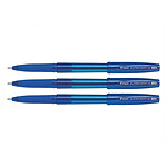 PILOT Stylo Bille SUPER GRIP G à Capuchon Pointe Extra Large Bleu x 3 PILOT Stylo Bille SUPER GRIP G à Capuchon Pointe Extra Large Bleu x 3