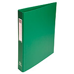 EXACOMPTA Classeur recouvert PP 4 anneaux 25mm sur 3ème de couv VERT