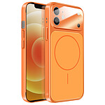 Avizar Coque pour iPhone 12 Compatible MagSafe Finition AG Glass Mate Orange Avizar Coque pour iPhone 12 Compatible MagSafe Finition AG Glass Mate Orange