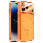 Avizar Coque pour iPhone 14 Pro Max Compatible MagSafe Finition AG Glass Mate Orange Avizar Coque pour iPhone 14 Pro Max Compatible MagSafe Finition AG Glass Mate Orange