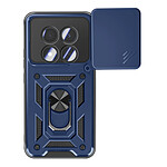 Mayaxess Coque pour Redmi Note 15 Pro 5G avec Cache Caméra Coulissante / Bague Magnétique Bleu nuit