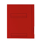 FAST Lot de 50 Sous Dossiers 2 Rabats A4 Kraft 180g A4 ROUGE VIF