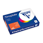 CLAIREFONTAINE Ramette Papier FSC A4 160g 250 Feuilles Orange Vif