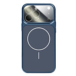 Avizar Coque pour iPhone 13 Pro Compatible MagSafe Finition AG Glass Mate Bleu nuit