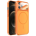 Avizar Coque pour iPhone 12 Pro Max Compatible MagSafe Finition AG Glass Mate Orange Avizar Coque pour iPhone 12 Pro Max Compatible MagSafe Finition AG Glass Mate Orange