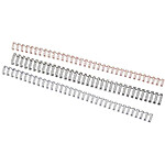 GBC Lot de 100 Peignes métalliques MultiBind format A4 capacité 100 feuilles 12mm blanc