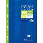 CLAIREFONTAINE Étui de 50 Feuillets Mobiles Perforés Jaunes - A4 21x29,7 cm - 100 P 90gGrands Carreaux x 10 CLAIREFONTAINE Étui de 50 Feuillets Mobiles Perforés Jaunes - A4 21x29,7 cm - 100 P 90gGrands Carreaux x 10