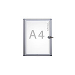 MAUL Vitrine MAULextraslim 1 x A4 Aluminium