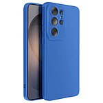 Avizar Coque pour Galaxy S26 Ultra en Silicone Souple avec Renfort Bloc Caméra Bleu