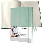 SIGEL Carnet 'Conceptum', format A4, ligné, vert menthe
