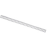 GBC Lot de 100 Peignes métalliques WireBind format A5 capacité 55 feuilles 8mm argent