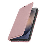 Avizar Étui à Clapet pour Galaxy S26 Magnétique Classic Edition avec Fonction Stand Rose
