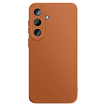 Avizar Coque pour Galaxy S26 en Silicone Souple avec Renfort Bloc Caméra Marron