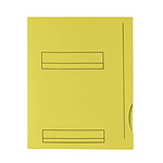 FAST Lot de 50 Sous Dossiers 2 Rabats A4 Kraft 180g A4 JAUNE VIF