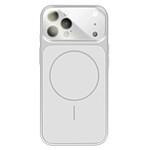 Avizar Coque pour iPhone 12 Pro Compatible MagSafe Finition AG Glass Mate Argent