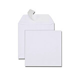 GPV Boîte de 500 pochettes carrées blanches 140x140 120 g bande de protection