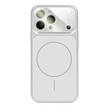 Avizar Coque pour iPhone 14 Pro Compatible MagSafe Finition AG Glass Mate Argent