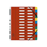 EXACOMPTA Trieur Harmonika, A4, 24 compartiments, rouge