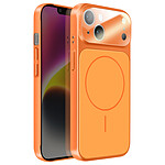 Avizar Coque pour iPhone 14 Compatible MagSafe Finition AG Glass Mate Orange Avizar Coque pour iPhone 14 Compatible MagSafe Finition AG Glass Mate Orange