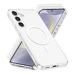 Evetane Coque Samsung Galaxy S25 + Compatible Magsafe + 2 Vitres Protection Ecran